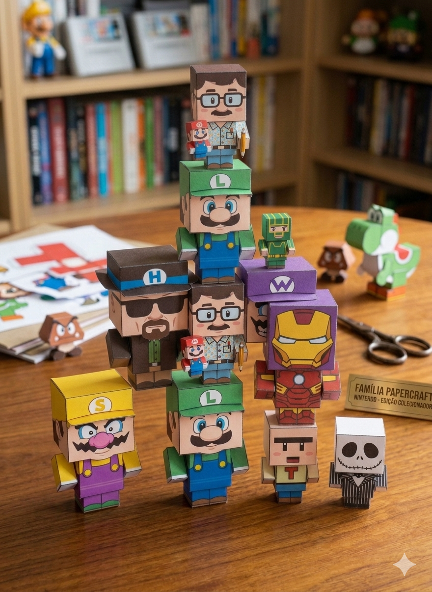 Colección de papertoys geek