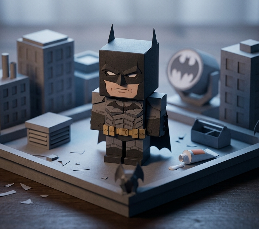 Batman papertoy