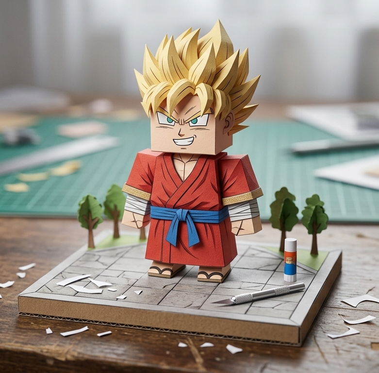 Goku papertoy